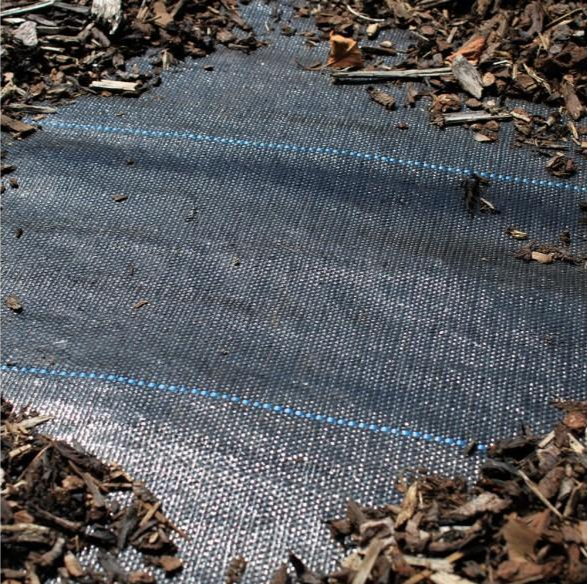 Geotextile membrane, woven polypropylene weed suppressant